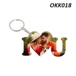 I Love You Custom Wooden Keychain