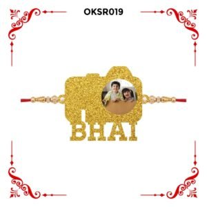 Best Personalized Bhai Text Photo Rakhi OKSR019