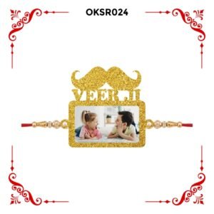 Best Personalized Veerji Photo Rakhi OKSR24