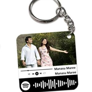 Best Customized Spotify Wooden Keychain