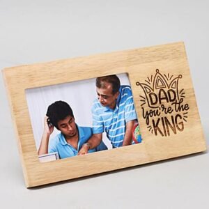 Buy Best King Dad Engraved Photo Frame 002