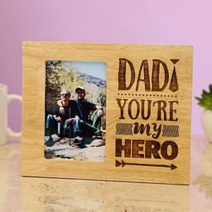 Buy Best Dad You Are My Super Hero Engraved Photo Frame 004
