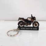 Best Bajaj Pulsar NS200 Pearl White Wooden Keychain