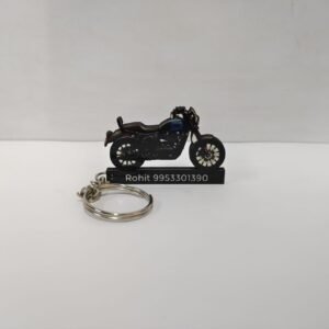 Best Yezdi Roadster Blue Customized Keychain
