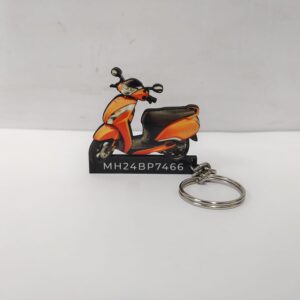 Best Jupiter 125 Dawn Orange Customized Keychain