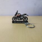 Best KTM Duke 390 White Custom Wooden Keychain
