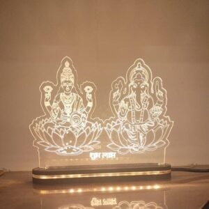 Best Mahalaxmi Shree Ganesh 3D illusion Lamp