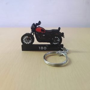 Best Yezdi Roadster Inferno Red Customized Keychain