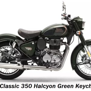 RE Classic 350 Halcyon Green Keychain