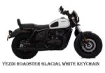 Best Yezdi Roadster Glacial White Keychain