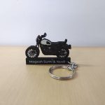 Best Yezdi Roadster Glacial White Keychain