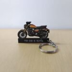 Best TVS Ronin Dawn Orange Wooden Keychain