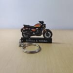 Best TVS Ronin Dawn Orange Wooden Keychain