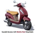 Best Suzuki Access 125 Matte Red Keychain