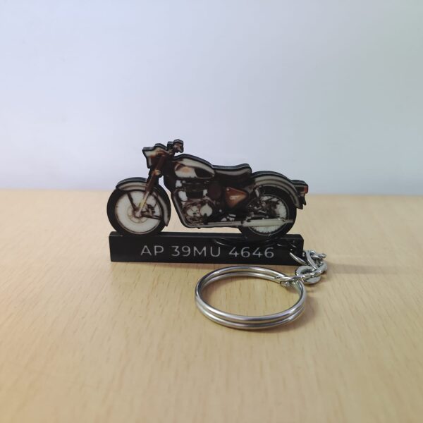 Best RE Classic 350 Chrome Bronze Keychain