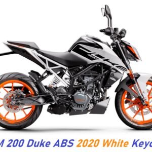 Best KTM 200 Duke ABS 2020 White Keychain