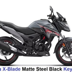 Best Honda X-Blade Matte Steel Black Keychain