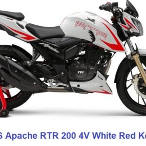 Best TVS Apache RTR 200 4V White Red Keychain