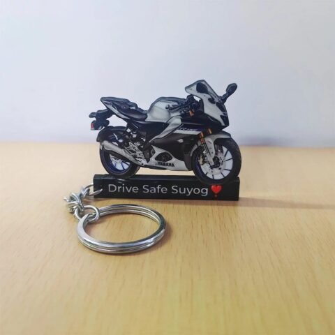 Best Yamaha R15 V4 Metallic Grey Keychain