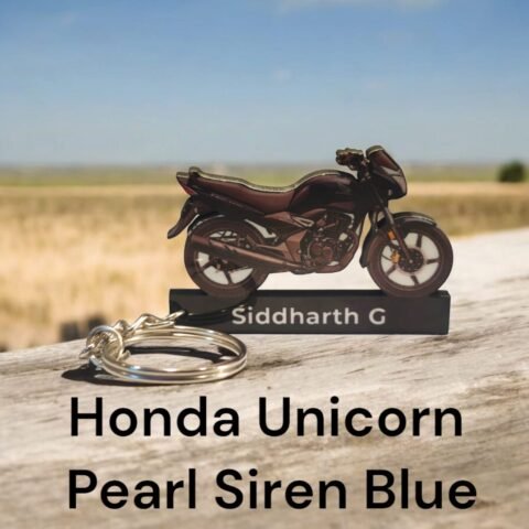Best Honda Unicorn Peral Siren Blue Keychain
