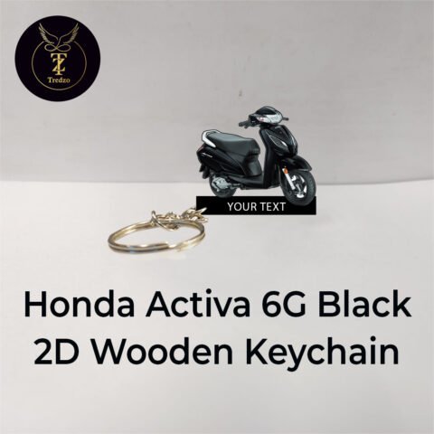 Customized Wooden Scooty Keychain – Cute & Personal Gift | Tradzo