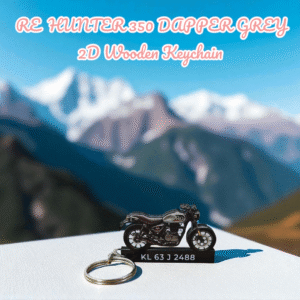 RE Hunter 350 Dapper Grey Keychain