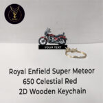 Best Royal Enfield Super Meteor 650 2D Wooden Keychain