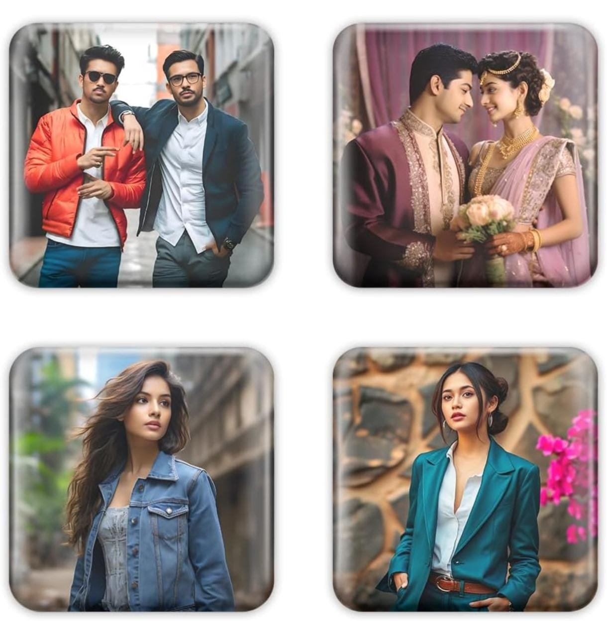 Custom Photo Magnets – Personalized Magnetic Photo Frames