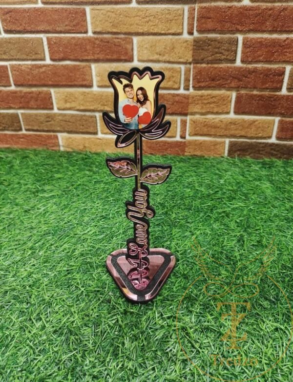 Personalized Photo Rose Stand