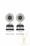 No. 1 black stone jhumkas