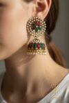 multicolour jhumka earrings