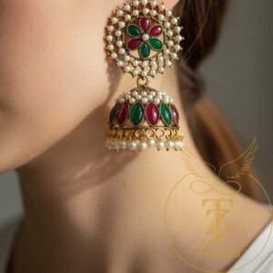 multicolour jhumka earrings