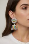 5 silver jhumka for women